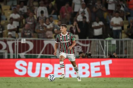 Thiago Silva durante jogo o Fluminense pela Copa do Brasil