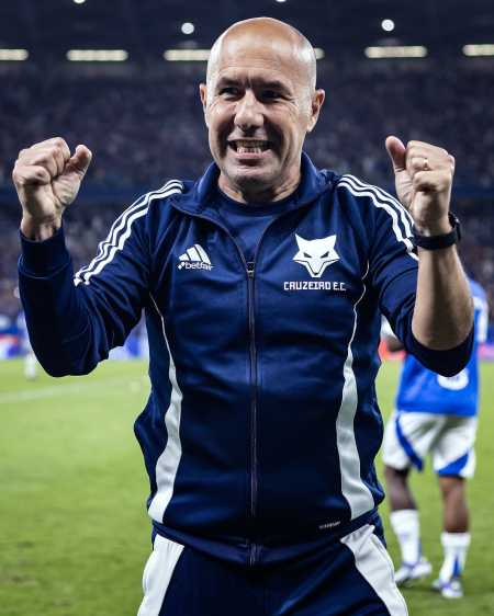 Leonardo Jardim celebra vitória do Cruzeiro no jogo de volta das quartas de final da Copa do Brasil