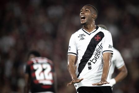 Rayan vibra no Maracanã: atacante do Vasco marca em empate com o Flamengo pelo Brasileirão