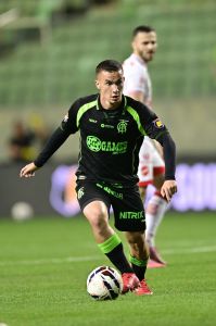 Felipe Amaral, do América, durante jogo contra o Vila Nova