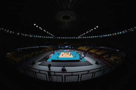Ginásio do Mineirinho, em Belo Horizonte, durante partida entre Itambé Minas e Sada Cruzeiro