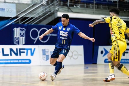 Itambé Minas e Jaraguá empataram em jogo de ida das oitavas de final da Liga Nacional de Futsal