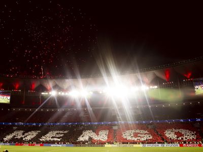 Flamengo x Racing: torcida rubro-negra faz festa no Maracanã na semifinal da Libertadores