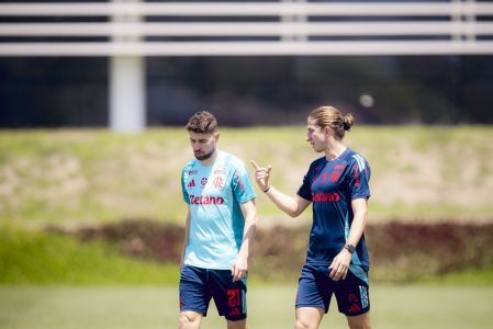 Flamengo: Jorginho e Filipe Luís no Ninho do Urubu