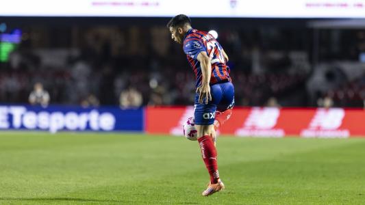 Atacante Mateo Sanabria em cação pelo Bahia no Campeonato Brasileiro