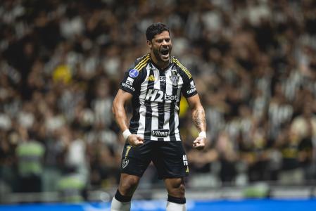 Hulk celebra gol pelo Atlético na temporada 2025