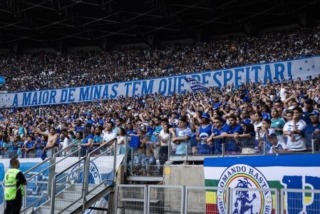 Torcida do Cruzeiro no jogo contra o Vitória, no Mineirão