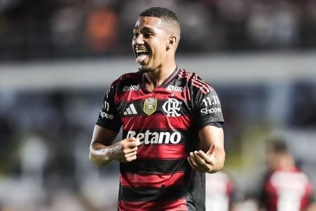 Samuel Lino, atacante do Flamengo