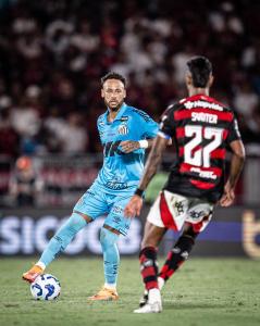 Neymar em Flamengo x Santos