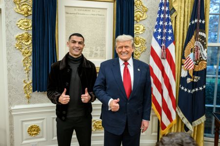 Encontro entre Cristiano Ronaldo e Donald Trump na Casa Branca