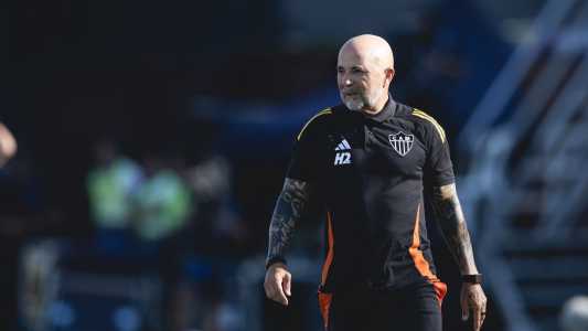 Jorge Sampaoli, técnico do Atlético, durante a final da Copa Sul-Americana