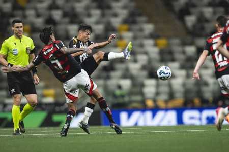 Atlético e Flamengo empataram na Arena MRV em jogo do Brasileirão