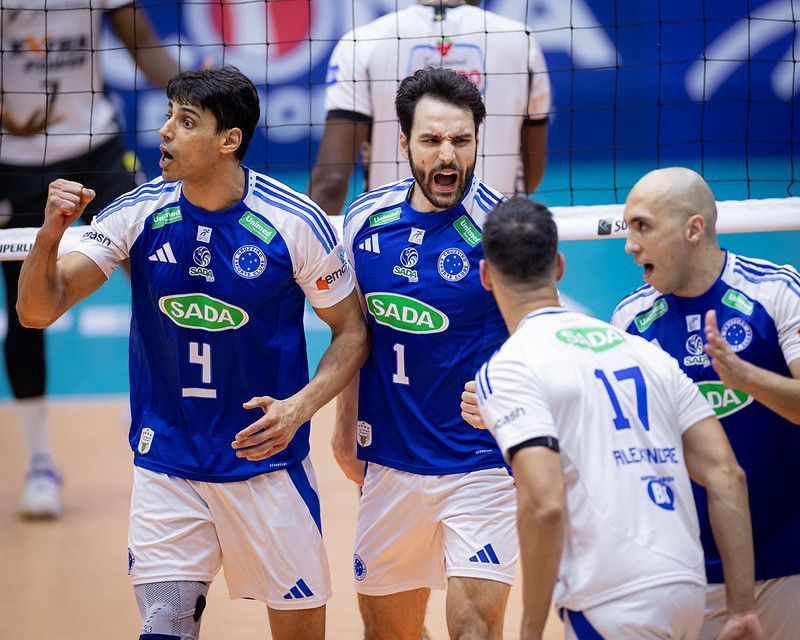 Em jogão, Sada Cruzeiro bate Praia Clube e assume liderança da Superliga Masculina