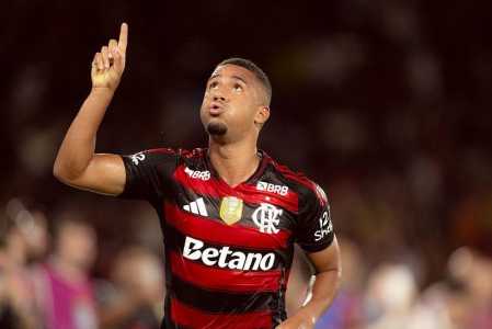 Samuel Lino marcou o gol do título do Flamengo