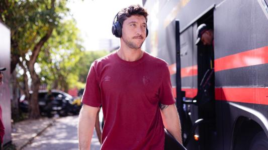 Goleiro Caíque França antes de jogo do Sport pela Série A do Campeonato Brasileiro