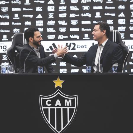Pedro Daniel, CEO do Atlético, e Rafael Menin, sócio majoritário da SAF