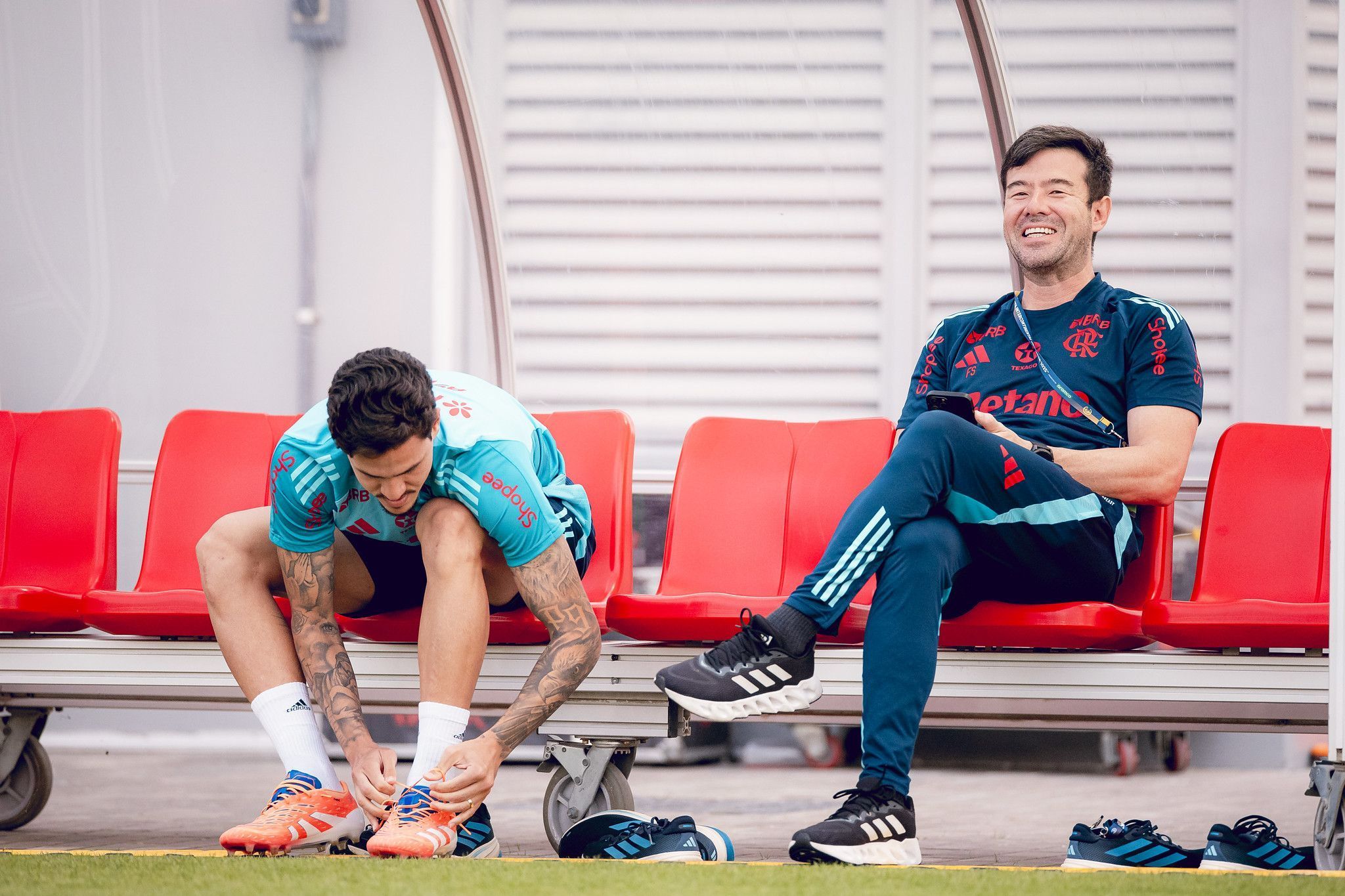 Flamengo: Pedro trabalha em campo pela primeira vez com o elenco no Catar