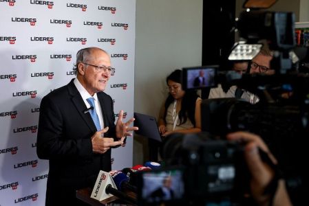 Geraldo Alckmin durante o 8° Seminário Internacional de Líderes em São Paulo