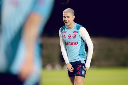 Luiz Araújo em atividade no Catar: o atacante projeta a final entre Flamengo e PSG, na Copa Intercontinental