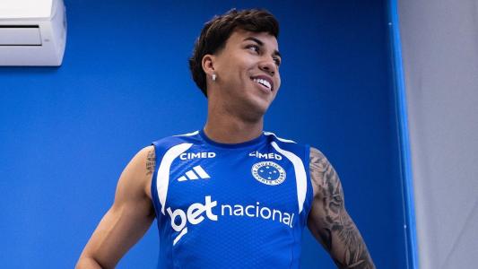 Kaio Jorge em treinamento na Toca da Raposa II
