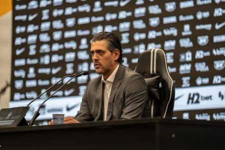 Paulo Bracks, CSO do Atlético, em entrevista coletiva nesta terça-feira (6)