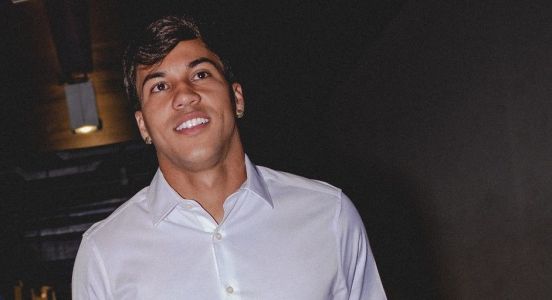 Kaio Jorge, atacante do Cruzeiro, foi à festa de jogador do Atlético