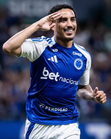 Christian comemora gol em Cruzeiro 5 x 0 Uberlândia, pelo Campeonato Mineiro 2026