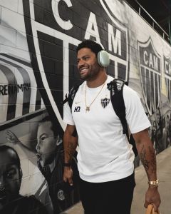 Hulk nos corredores da Arena MRV, estádio do Atlético