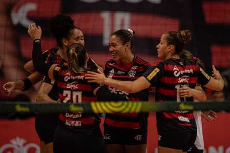 Sesc Flamengo bateu o Paulistano Barueri pelas quartas de final da Copa Brasil de Vôlei Feminino