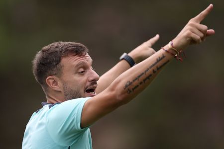 Martín Anselmi durante atividade do Botafogo: o Glorioso encara o Grêmio nesta quarta (4)