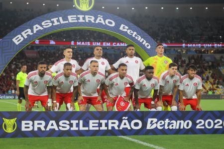 Jogadores do Internacional no Maracanã