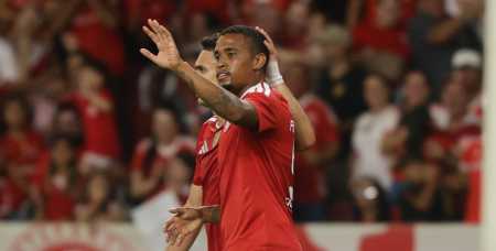 Alerrandro precisou de cinco jogos para fazer o seu primeiro gol pelo Inter