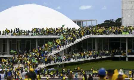 Atos antidemocráticos do 8 de janeiro em Brasília - Marcelo Camargo/Agência Brasil