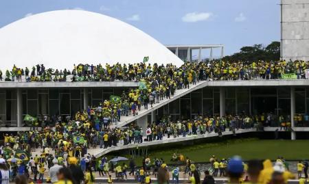 Atos antidemocráticos do 8 de janeiro em Brasília - Marcelo Camargo/Agência Brasil