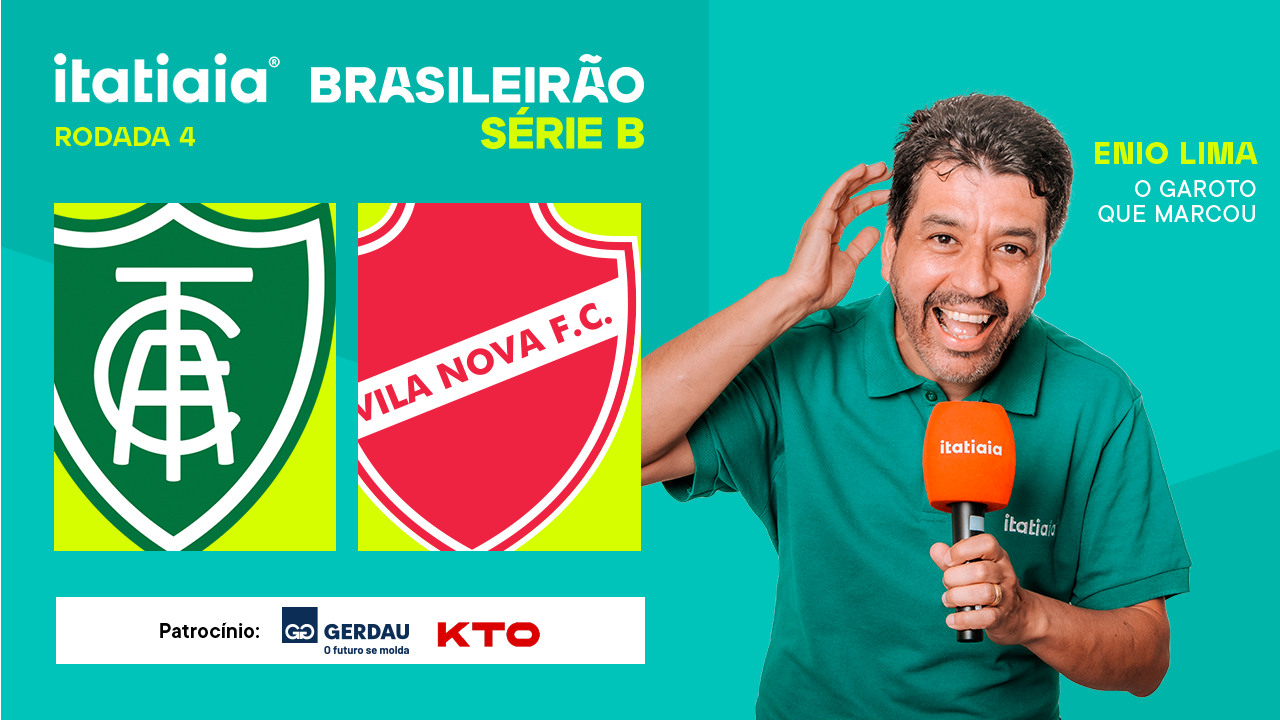 América x Vila Nova: assista, ao vivo, à transmissão da Itatiaia