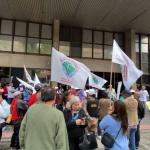 Tragédia da Vale: integrantes do MAB fazem manifestação para cobrar agilidade na reparação às vítimas de Brumadinho