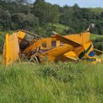 Avião bate em árvores e faz pouso forçado às margens de rodovia em Goiás
