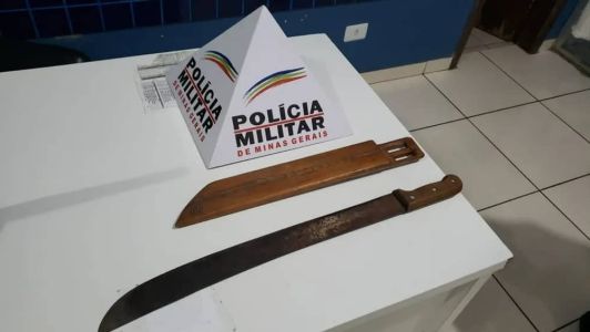 A arma do crime foi apreendida mas o suspeito não foi preso