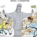 Charge do Duke: a briga entre brasileiros e argentinos no Maracanã