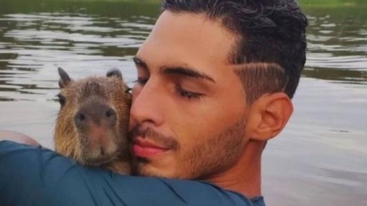 A capivara foi transportada em um avião de Autazes