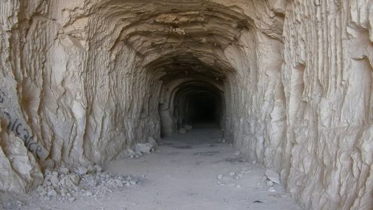 A caverna fica a 70 metros abaixo do solo