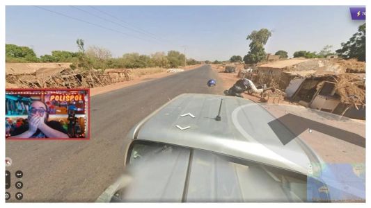 A cena foi flagrada por um streamer