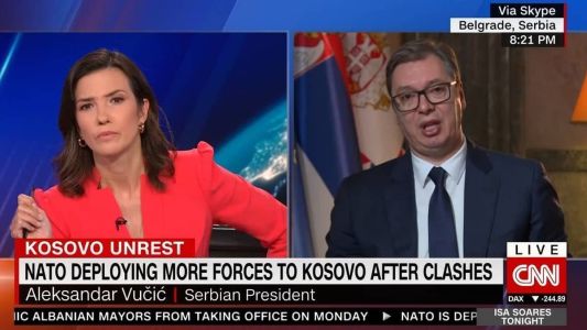 À CNN, presidente sérvio diz que “não tem controle” sobre manifestantes.