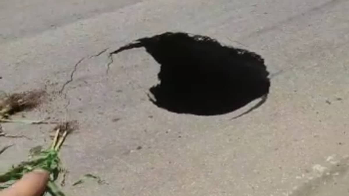 Cratera se abre na avenida Cardeal Eugênio Pacelli e interdita parte da pista em Contagem 