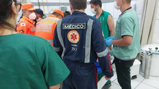 A criança foi transferida para o Hospital João XXIII, em Belo Horizonte