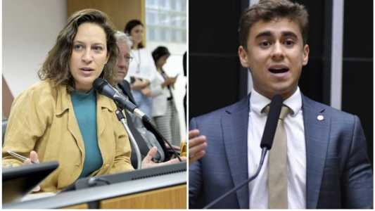 A deputada estadual Bella Gonçalves (PSOL) e o deputado federal Nikolas Ferreira (PL)