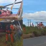Batida deixa mulher grávida ferida na MG-10, na Grande BH