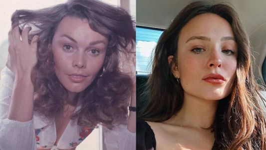 À direita, a mineira Ângela Diniz. À esquerda, a cantora e atriz Larissa Manoela