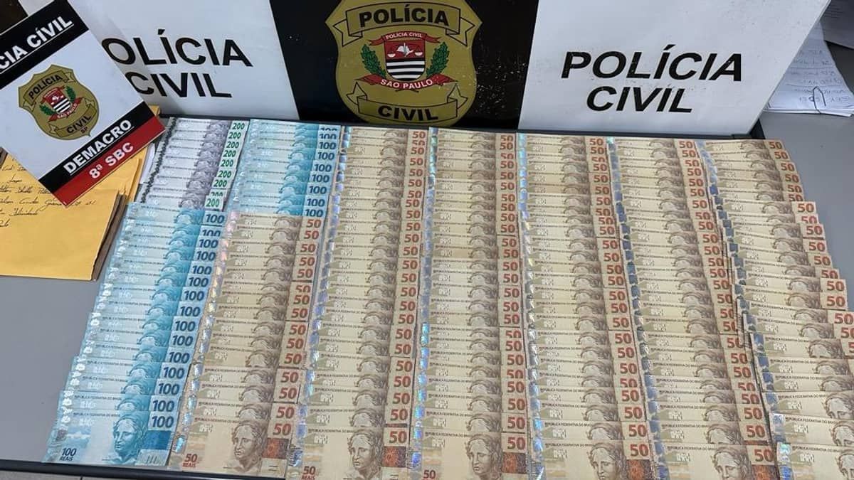 Flagrante nos Correios: dois homens são presos com R$ 11 mil em notas falsas em São Bernardo do Campo