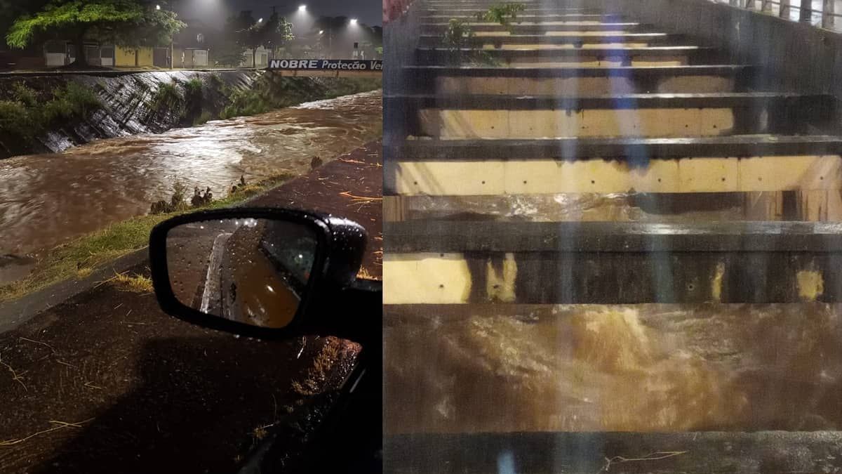 Chove forte em Belo Horizonte, avenidas são interditadas e Defesa Civil emite alerta de risco de alagamento